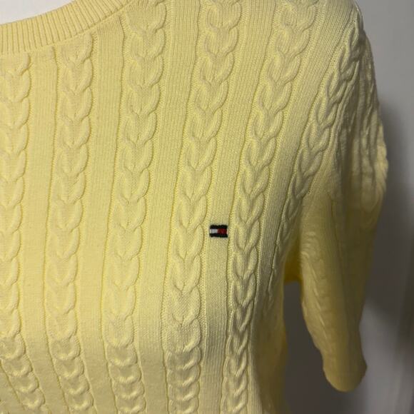 Tommy Hilfiger Womens XL Sweater Fishermen Cable Knit Fall Cool Weather Basic - Picture 4 of 7